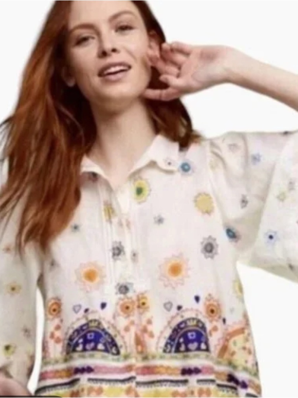 Anthropologie/Maeve Eliot Popover  Cotton Blouse